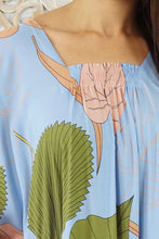 Load image into Gallery viewer, Sundrenched Bermuda Okinawa Blue Long Kaftan Dress. One Size Fits All.