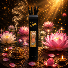 Load image into Gallery viewer, KAMA Long Burning Buddha Incense Sticks. Individual packet. 23cm In Length.