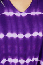 Load image into Gallery viewer, Sundrenched Nirvana Purple Tie Dye Long Kaftan Dress. One Size Fits All.