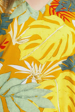 Load image into Gallery viewer, Sundrenched Tiwi Gold/Green Long Premium Kaftan Dress. One Size Fits All.