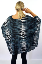 Load image into Gallery viewer, Wildcat Blue/Grey Kaftan Top | One Size Fits All