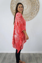 Load image into Gallery viewer, Betelnut Festive Melon Kaftan Top. One Size Fits All.