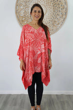 Load image into Gallery viewer, Betelnut Festive Melon Kaftan Top. One Size Fits All.
