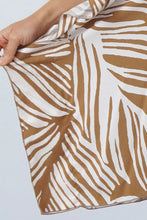 Load image into Gallery viewer, Kaftan Top in Honiara Tan & White. One Size Fits All.
