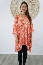 Load image into Gallery viewer, Kaftan Top in Honiara Melon. One Size Fits All.