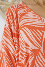 Load image into Gallery viewer, Kaftan Top in Honiara Melon. One Size Fits All.