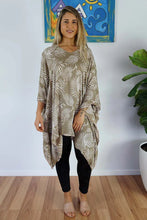 Load image into Gallery viewer, Kaftan Top in Palm Cove Taupe. One Size Fits All.