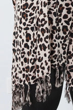 Load image into Gallery viewer, Vibrant Safari Print Brown Kaftan Top. One Size Fits All.