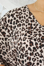 Load image into Gallery viewer, Vibrant Safari Print Brown Kaftan Top.  One Size Fits All.
