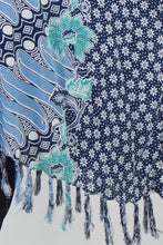 Load image into Gallery viewer, Kaftan Top Kediri Blue. One Size Fits All.