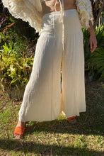 Load image into Gallery viewer, Ruby Street Australia Cheesecloth Shirred Panel Pants. One Size. Size 10-14.