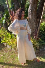 Load image into Gallery viewer, Ruby Street Australia Cheesecloth Shirred Panel Pants. One Size. Size 10-14.