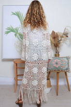 Load image into Gallery viewer, Isabella The Label long lace/crochet cardigan
