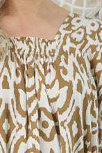 Load image into Gallery viewer, Sundrenched Bermuda Totem Sand Kaftan Dress.  One Size Fits All.
