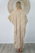 Load image into Gallery viewer, Sundrenched Long Kaftan Dress Highlander Taupe.  One Size Fits All.
