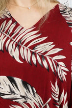 Load image into Gallery viewer, Sundrenched Maui Maroon Long Kaftan Dress.  One Size Fits All.
