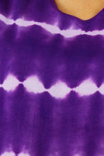 Load image into Gallery viewer, Kaftan Top in Nirvana Tie Dye Purple.  One Size Fits All.
