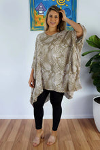 Load image into Gallery viewer, Kaftan Top in Palm Cove Taupe.  One Size Fits All.
