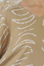 Load image into Gallery viewer, Kaftan Top In Half Moon Taupe.  One Size Fits All.
