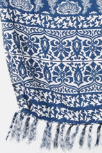 Load image into Gallery viewer, Kaftan Top in Fan Navy &amp; White.  One Size Fits All.
