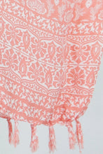 Load image into Gallery viewer, Kaftan Top in Fan Salmon.  One Size Fits All.
