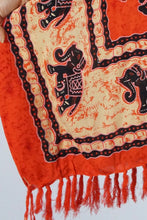 Load image into Gallery viewer, Kaftan Top in Ganesha Orange.  One Size Fits All.
