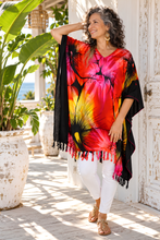 Load image into Gallery viewer, Sunshine Pink Kaftan Top | One Size Fits All
