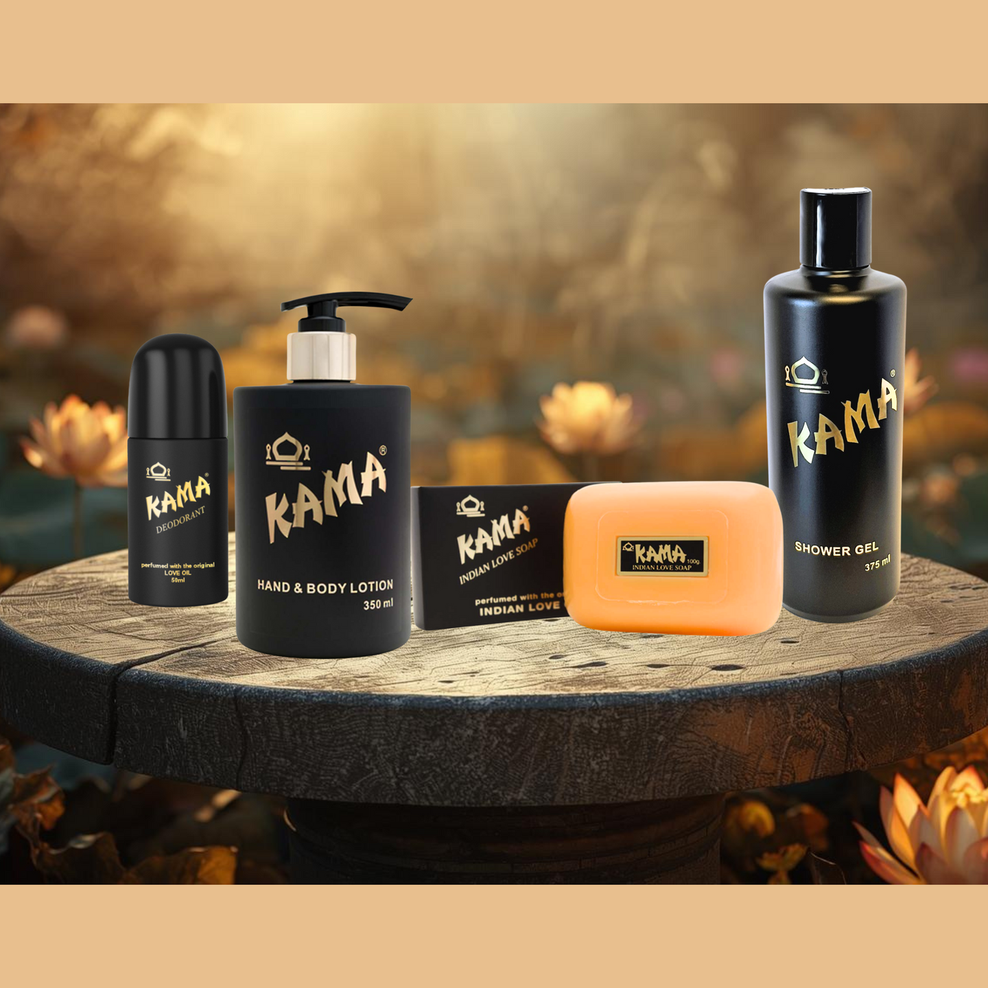 Kama Luxury Shower Gift Box Set - The Original Love Oil Collection