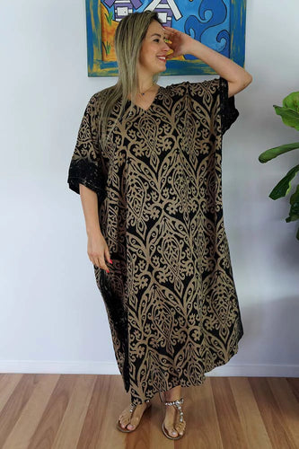 Plus size long kaftan