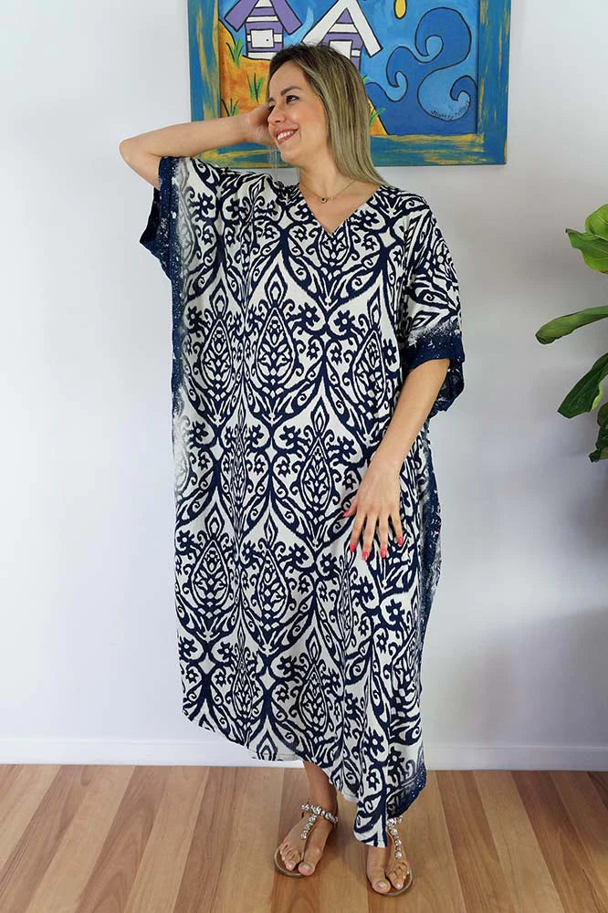 Plus size long kaftan