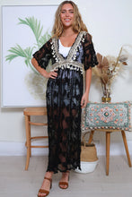 Load image into Gallery viewer, Isabella The Label black lace dress.
